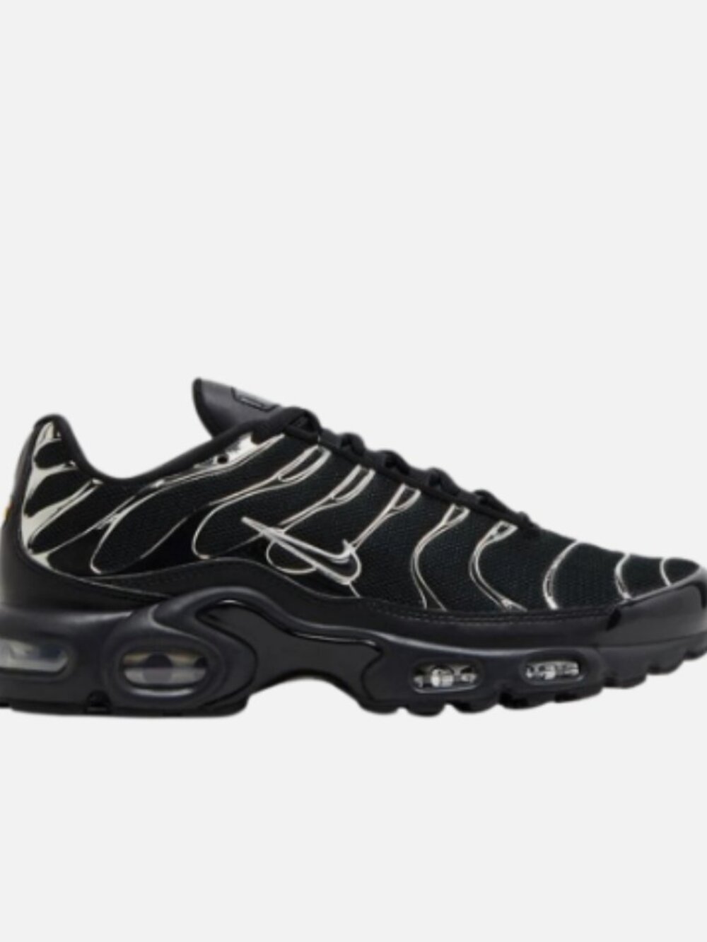 NEW Nike Air Max Plus SE Black Chrome Silver W "MULTIPLE SIZE"